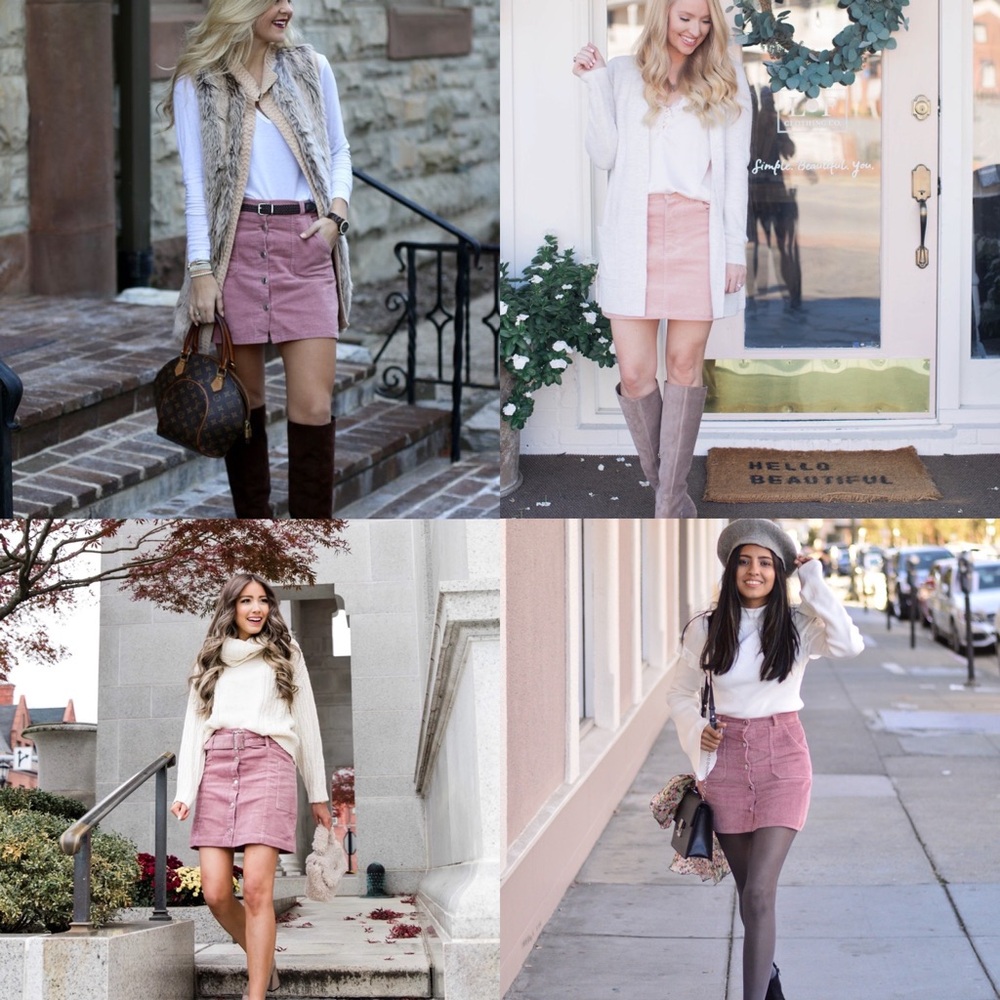 Glassons Panelled Cord Mini Skirt - Picture 7 of 8